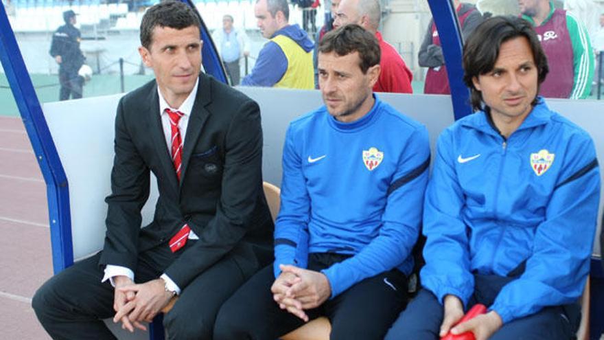 Javi Gracia, entrenador; Juan Solla, preparador físico e Ibán Andrés, ayudante, forman el grueso del nuevo cuerpo técnico del Málaga CF para la próxima temporada.