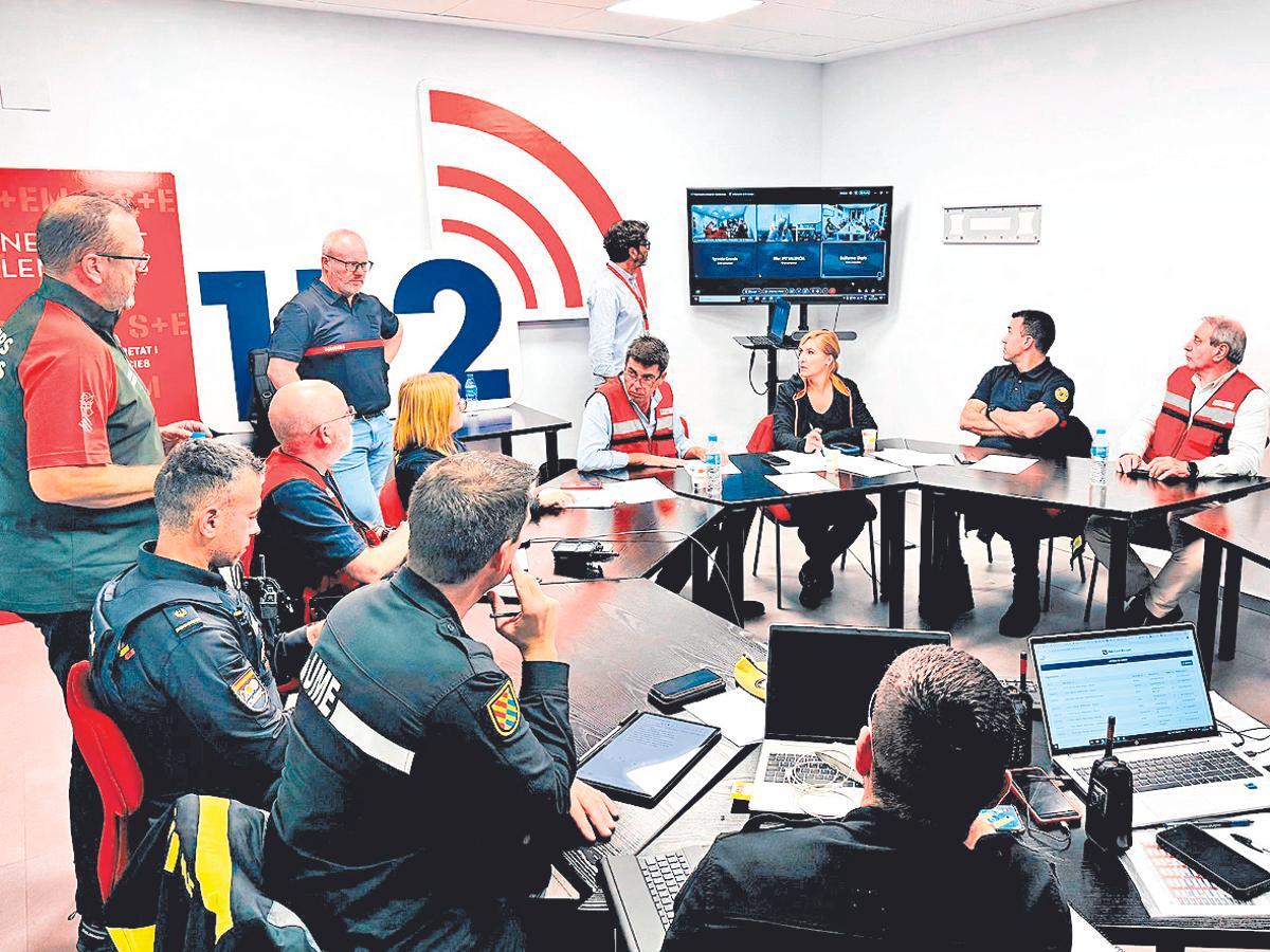 Primer Cecopi reunido el 30 de octubre de 2024 a las 6 de la mañana. Del primer Cecopi, reunido el 29 de octubre, no existen fotografías oficiales.