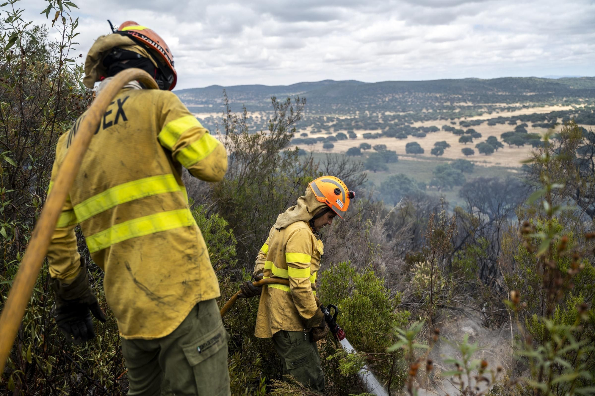 Las imágenes del incendio de este viernes en Cáceres