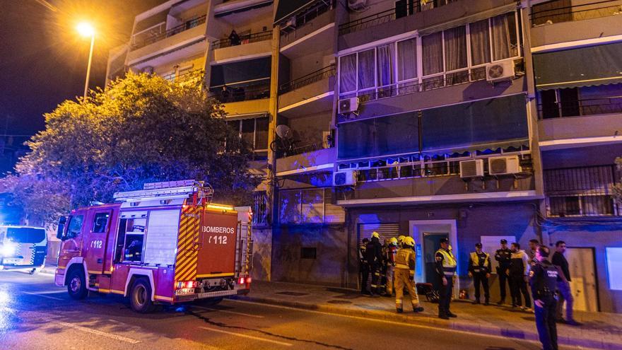 Conato de incendio en la calle Teulada de Alicante