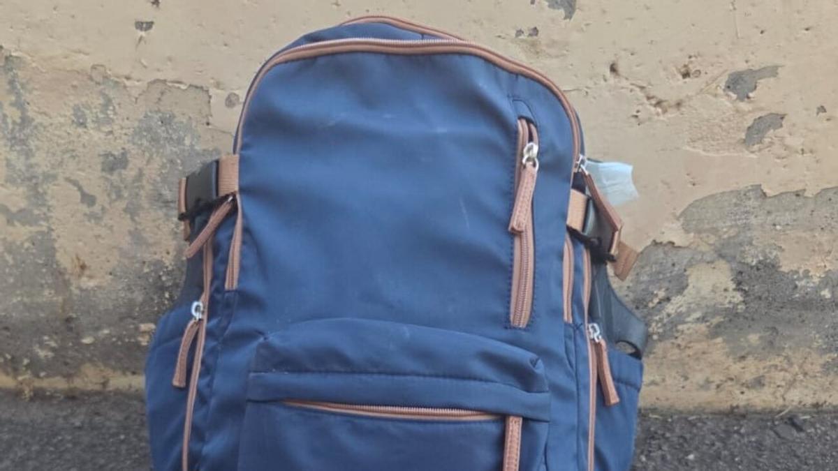 Mochila extraviada este sábado en la carretera TF 12, en el macizo de Anaga.