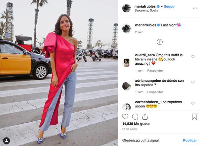 Foto de María Fernández-Rubíes, con top de Zara