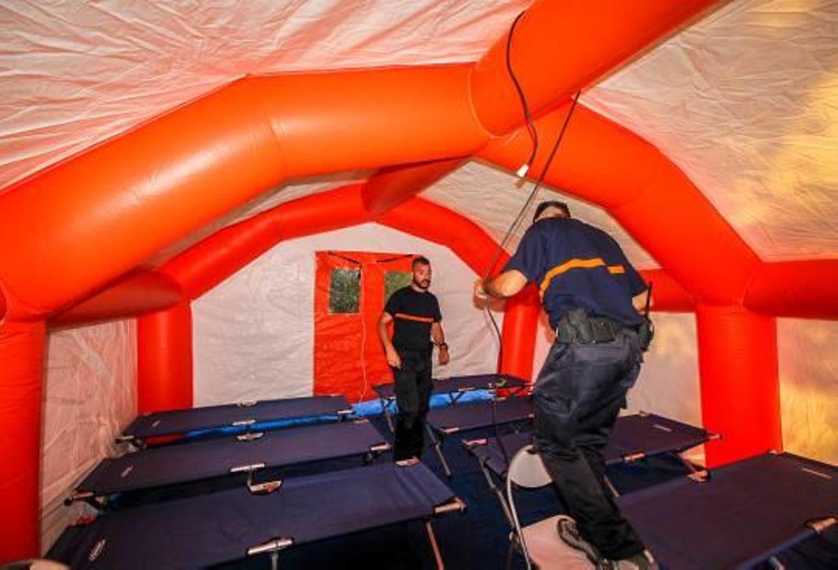 Drones para un rescate de altura en Orihuela