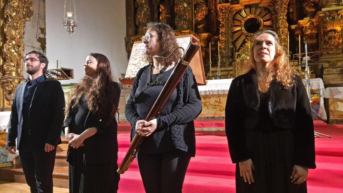Ars Lusitana en Santiago durante su concierto de este lunes en el ciclo 'De lugares e organos'
