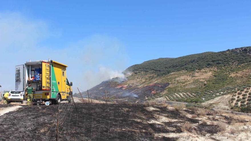 Cabra, area afectada por el fuego que se declaró en julio del 2021.