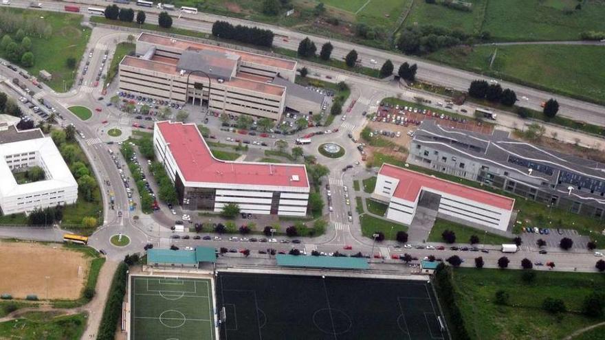 Una vista aérea del campus universitario de Pontevedra. // Rafa Vázquez