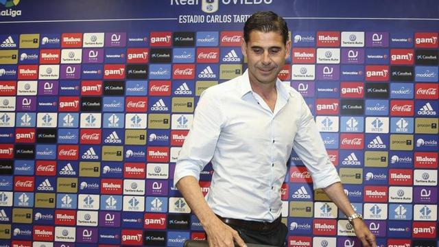 Fernado Hierro, en el Carlos Tartiere. | IRMA COLLÍN