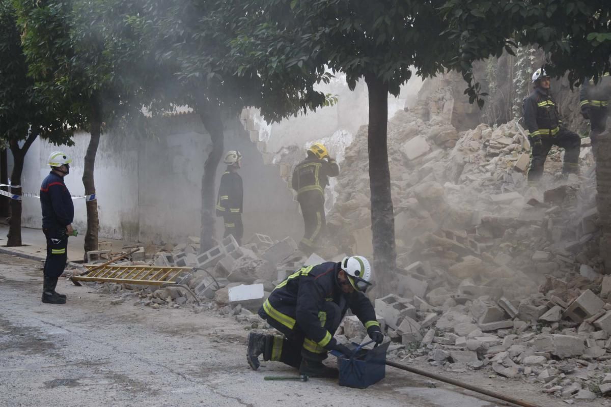 Derrumbe en la calle San Fernando