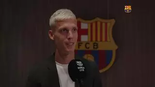 Las palabras de Dani Olmo como jugador del Barça: "Ganar todo lo posible, somos el Barça"