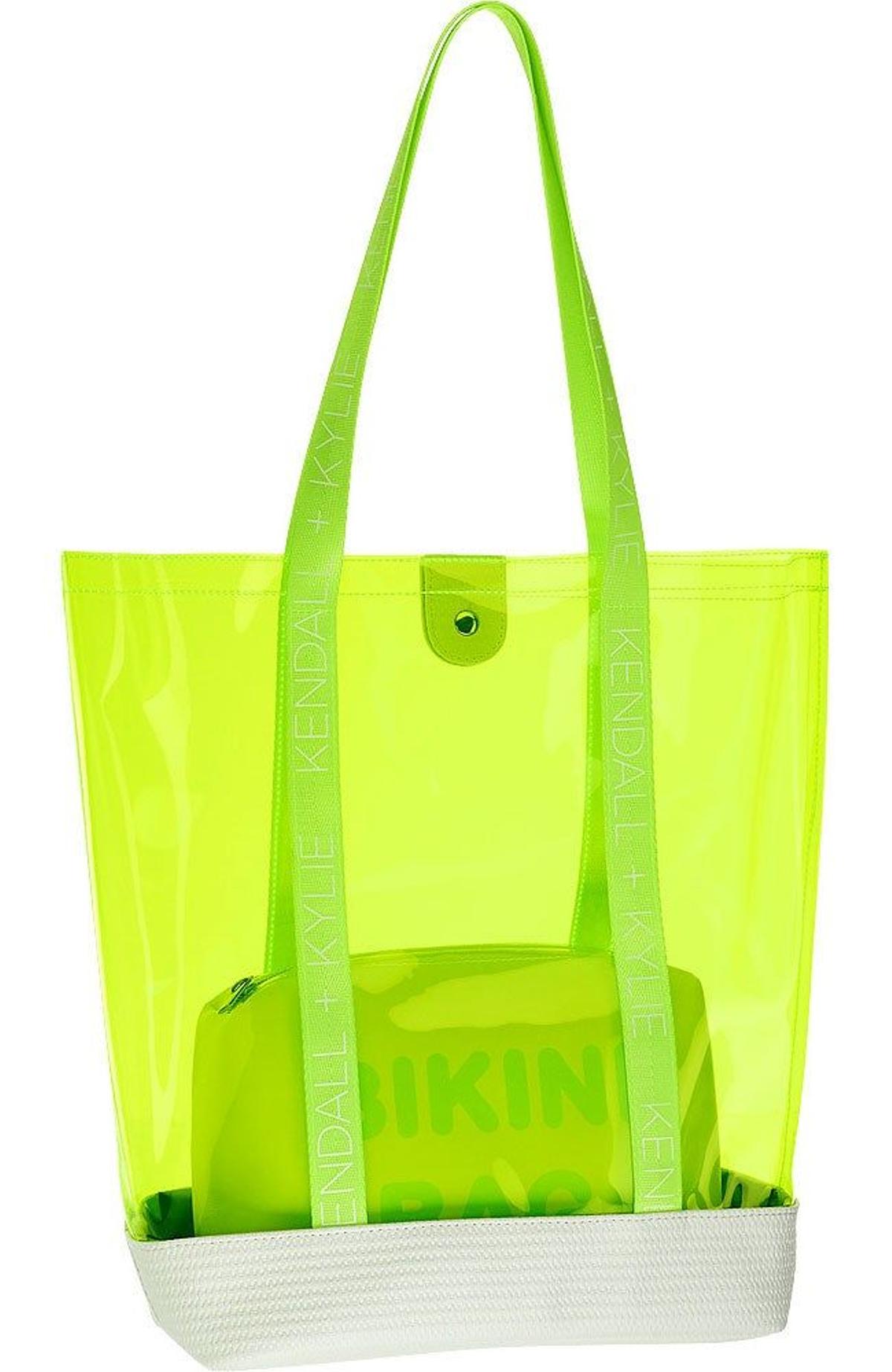 Bolso flúor transparente de la colección Kendall+Kylie para Deichmann primavera-verano 2020. (Precio: 29,99 euros)