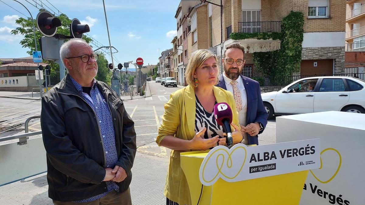 Alba Vergés amb el conseller Juli Fernàndez