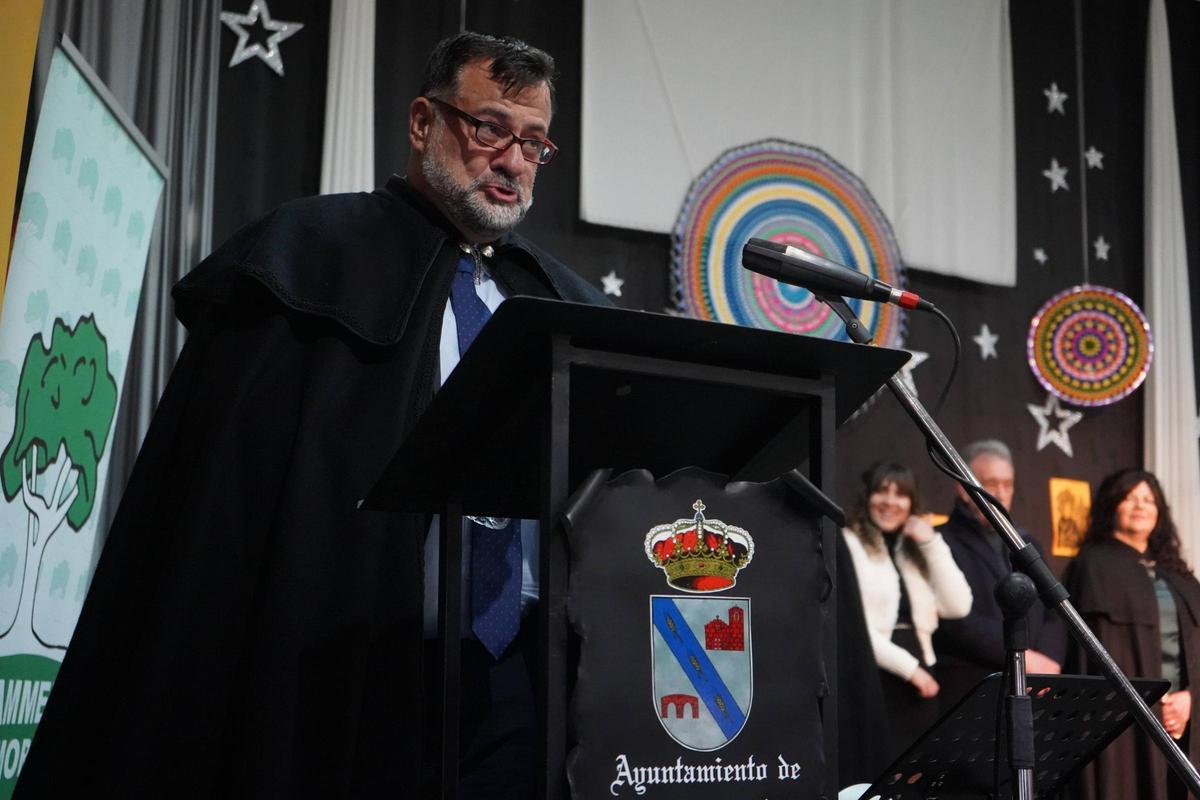 Antonio Vega durante el pregón