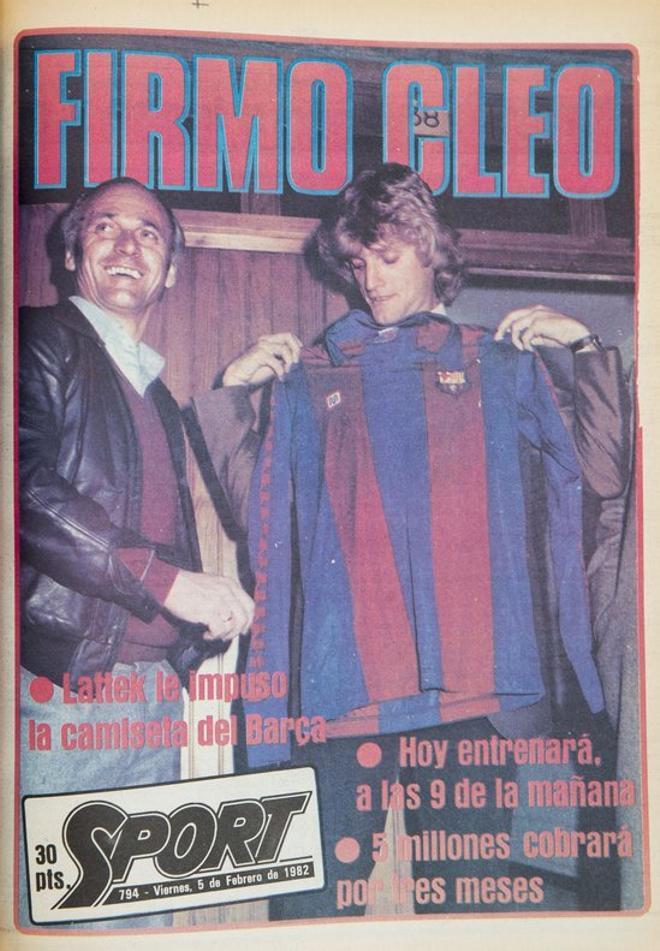 1982 - El FC Barcelona ficha a Cléo Inácio Hickman por tres meses