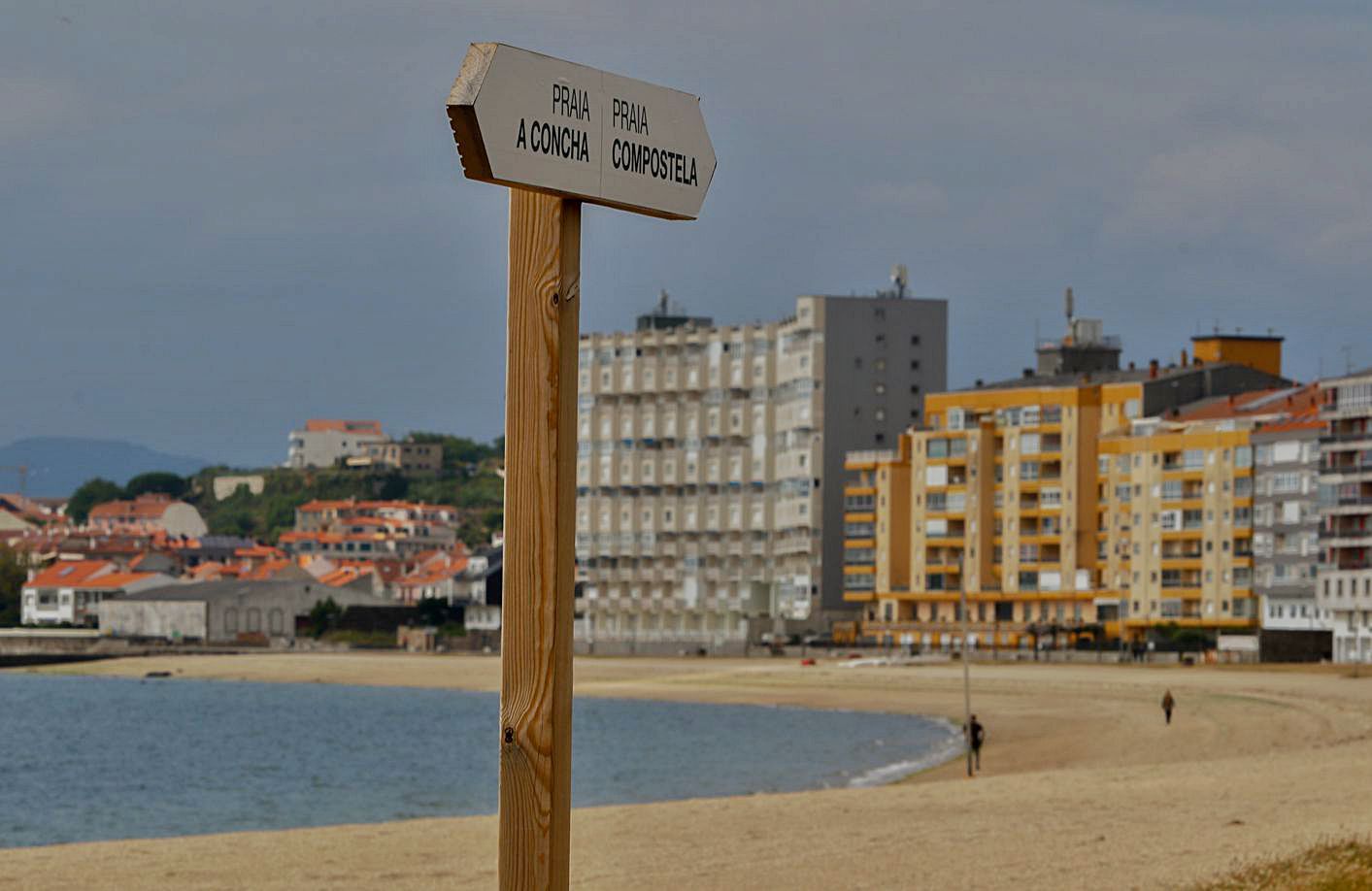 La playa de Vilagarcía.