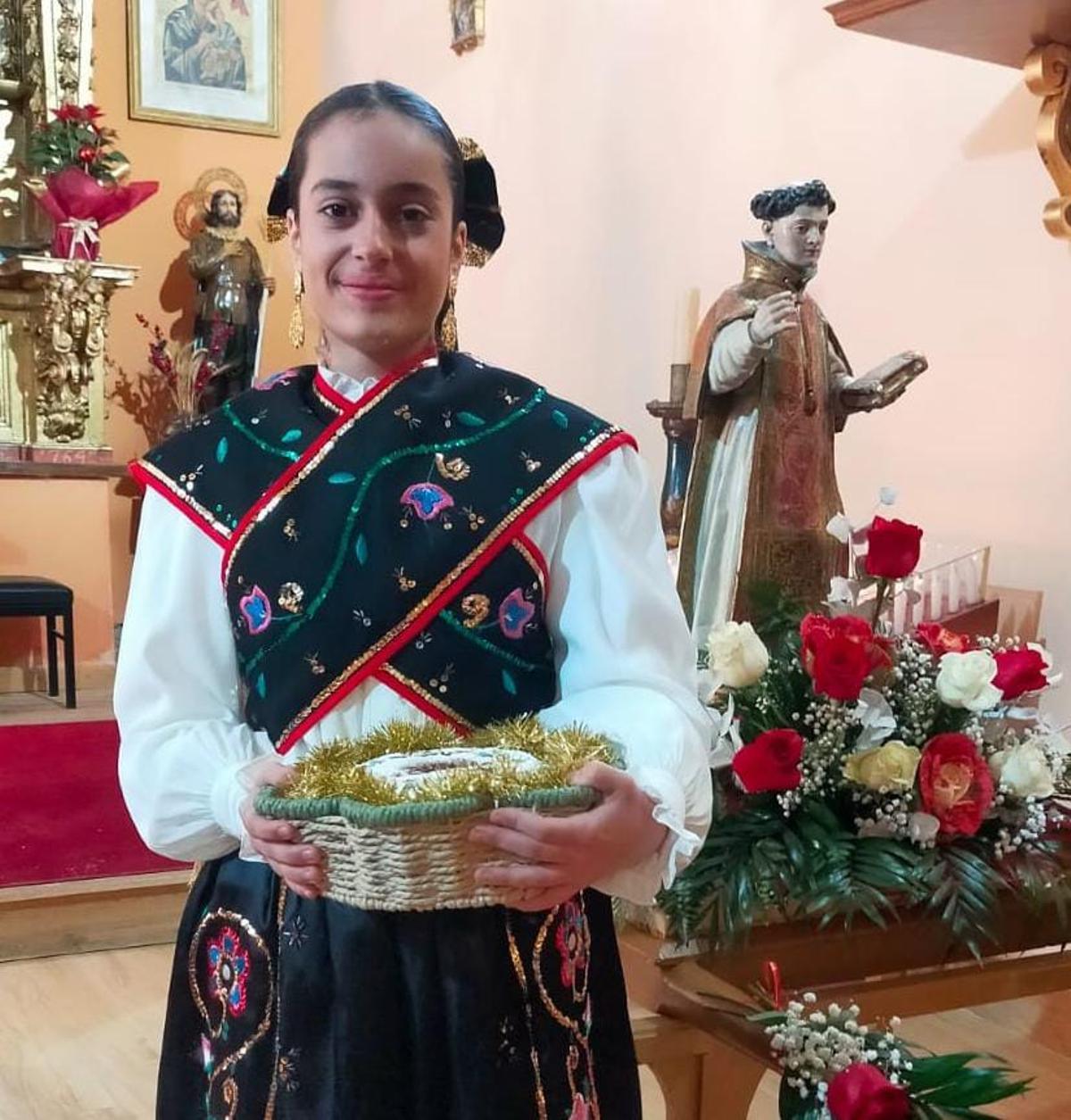 Myriam López Rodríguez, mayordoma del bollo maimón