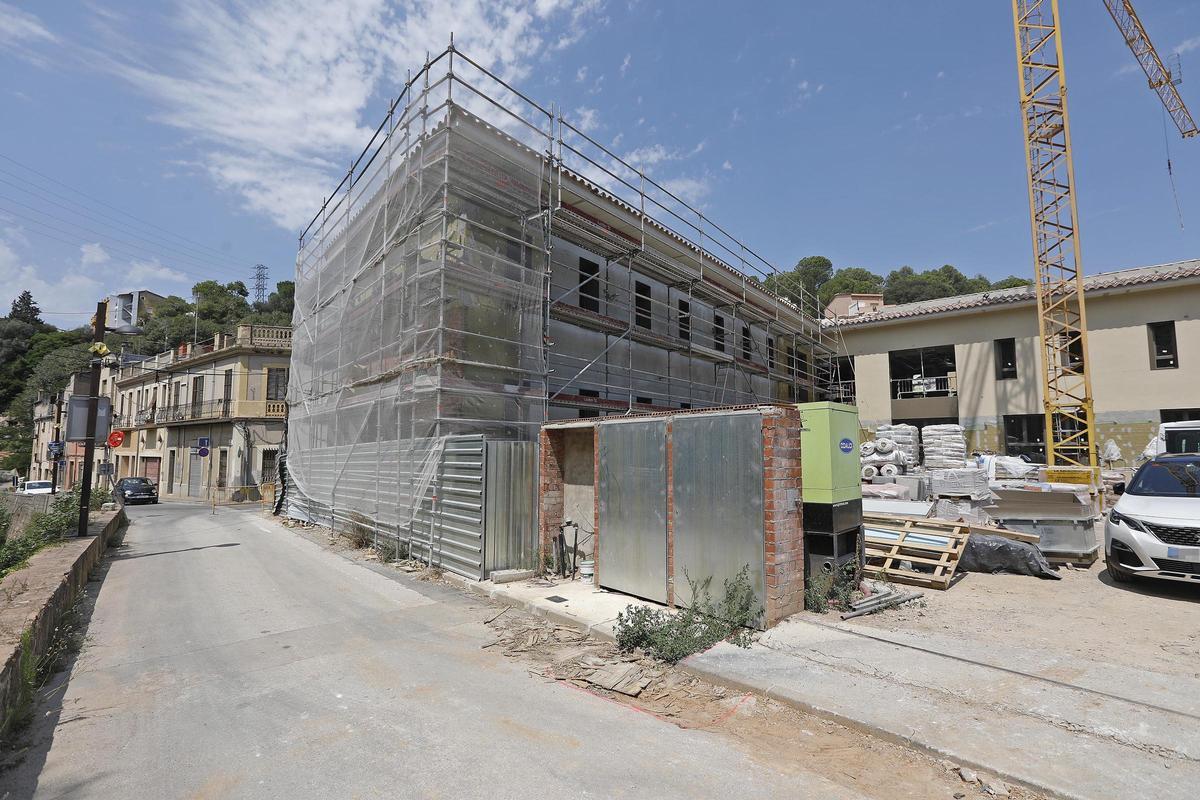 Les imatges de les obres de la residència al monestir de Sant Daniel de Girona