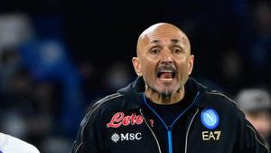 Luciano Spalletti, durante el partido de ida en el Camp Nou.