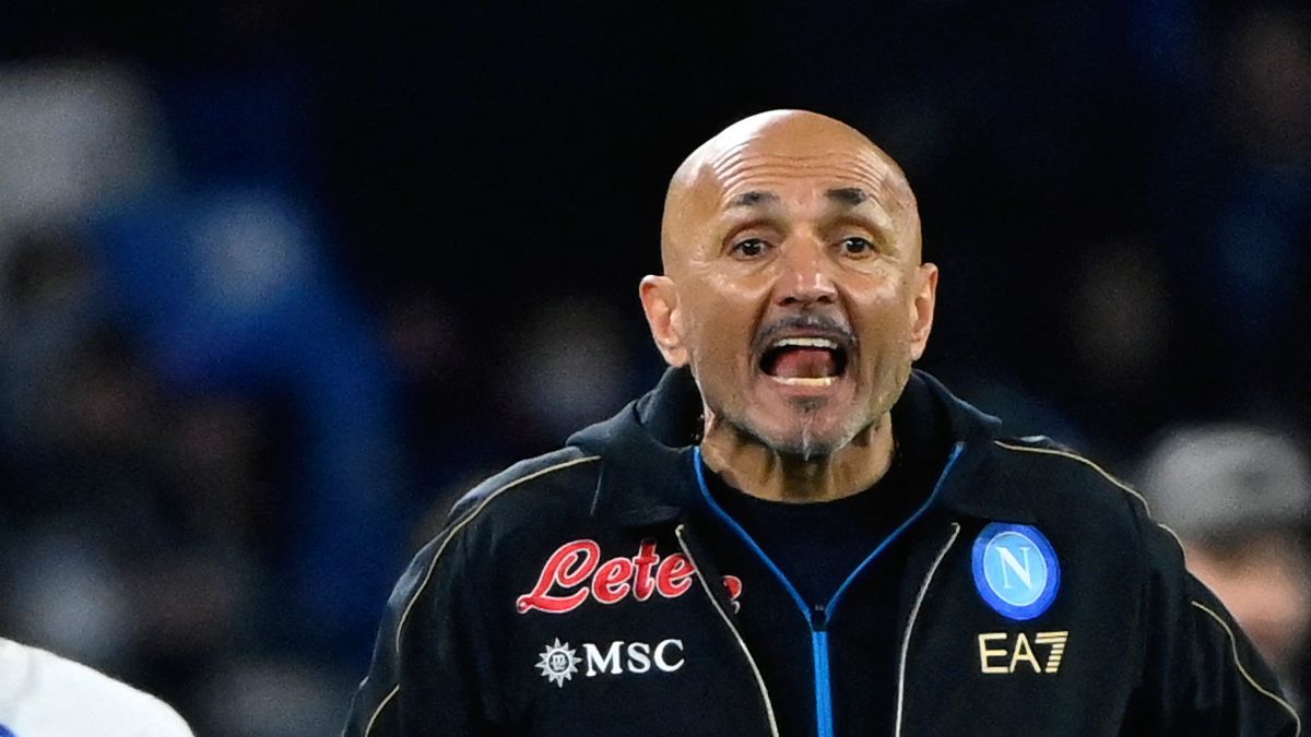 Luciano Spalletti, durante el partido de ida en el Camp Nou.