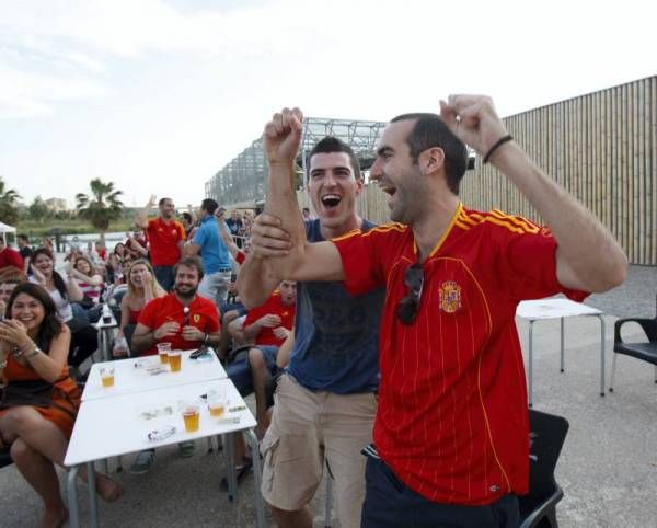 Así se ha vivido el España-Irlanda en las playas