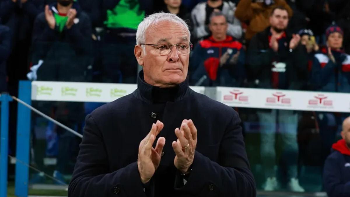 Claudio Ranieri como técnico del Cagliari