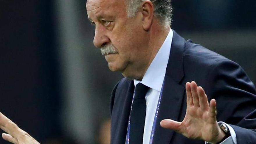 Vicente Del Bosque, durante el partido ante Turquía.