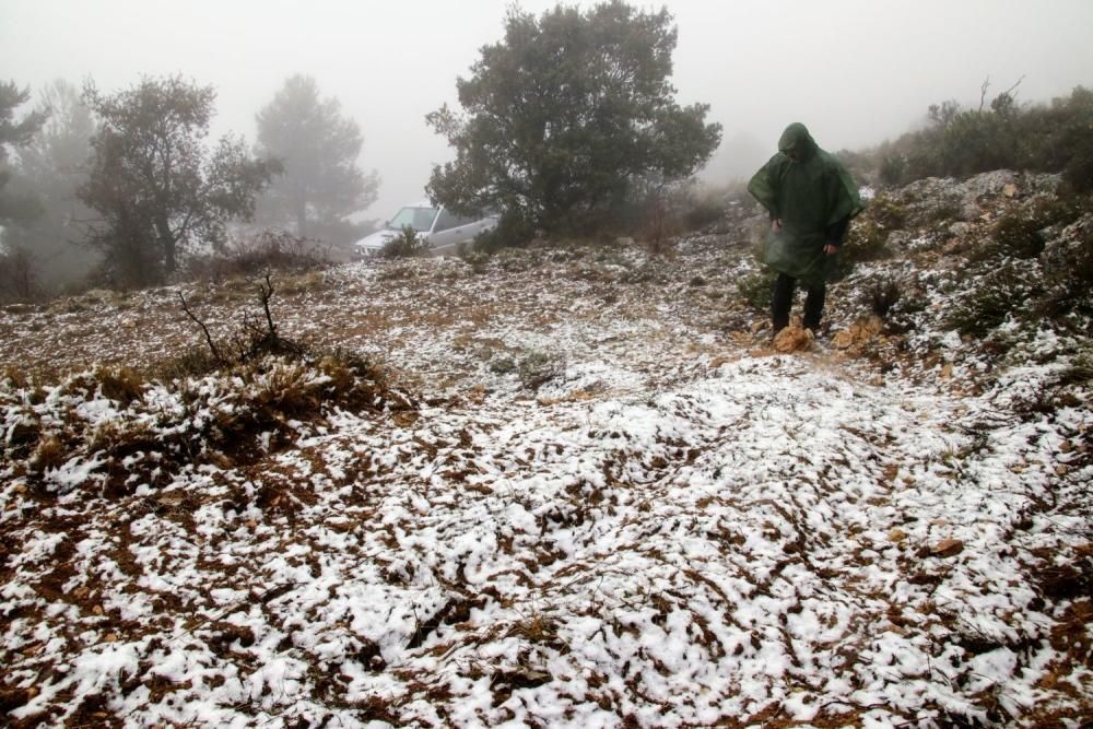 Nieva en Aitana