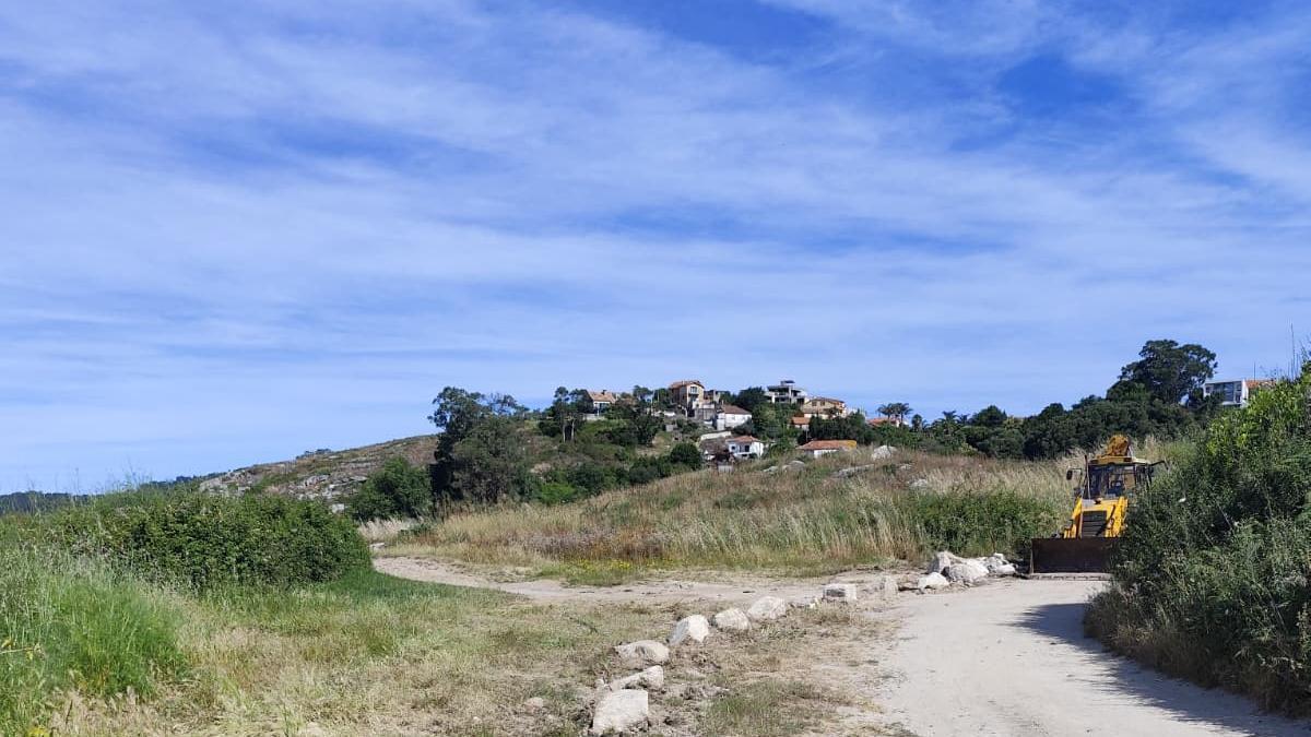 Ordenación del tráfico en las playas de Cangas