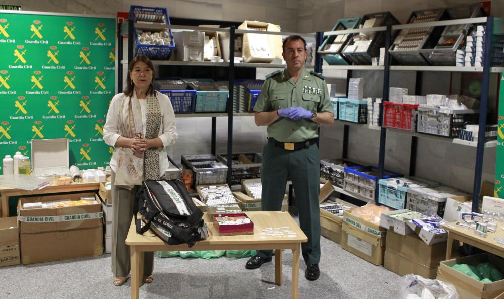 Operación de la Guardia Civil contra el tráfico de anabolizantes.