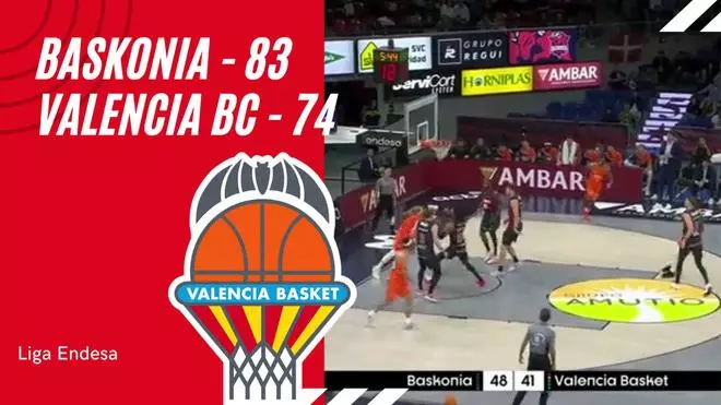 El Valencia Basket pierde en su visita al Baskonia