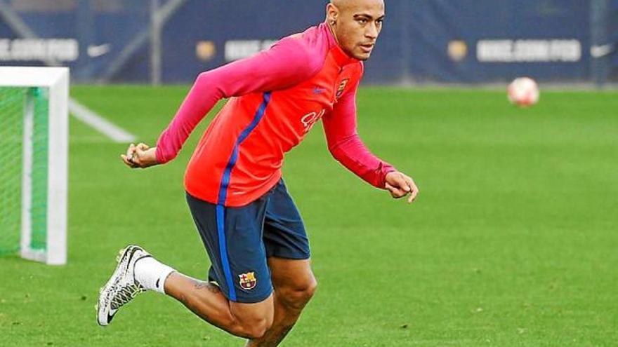 Neymar va ser la novetat de l&#039;entrenament d&#039;ahir a la Ciutat Esportiva