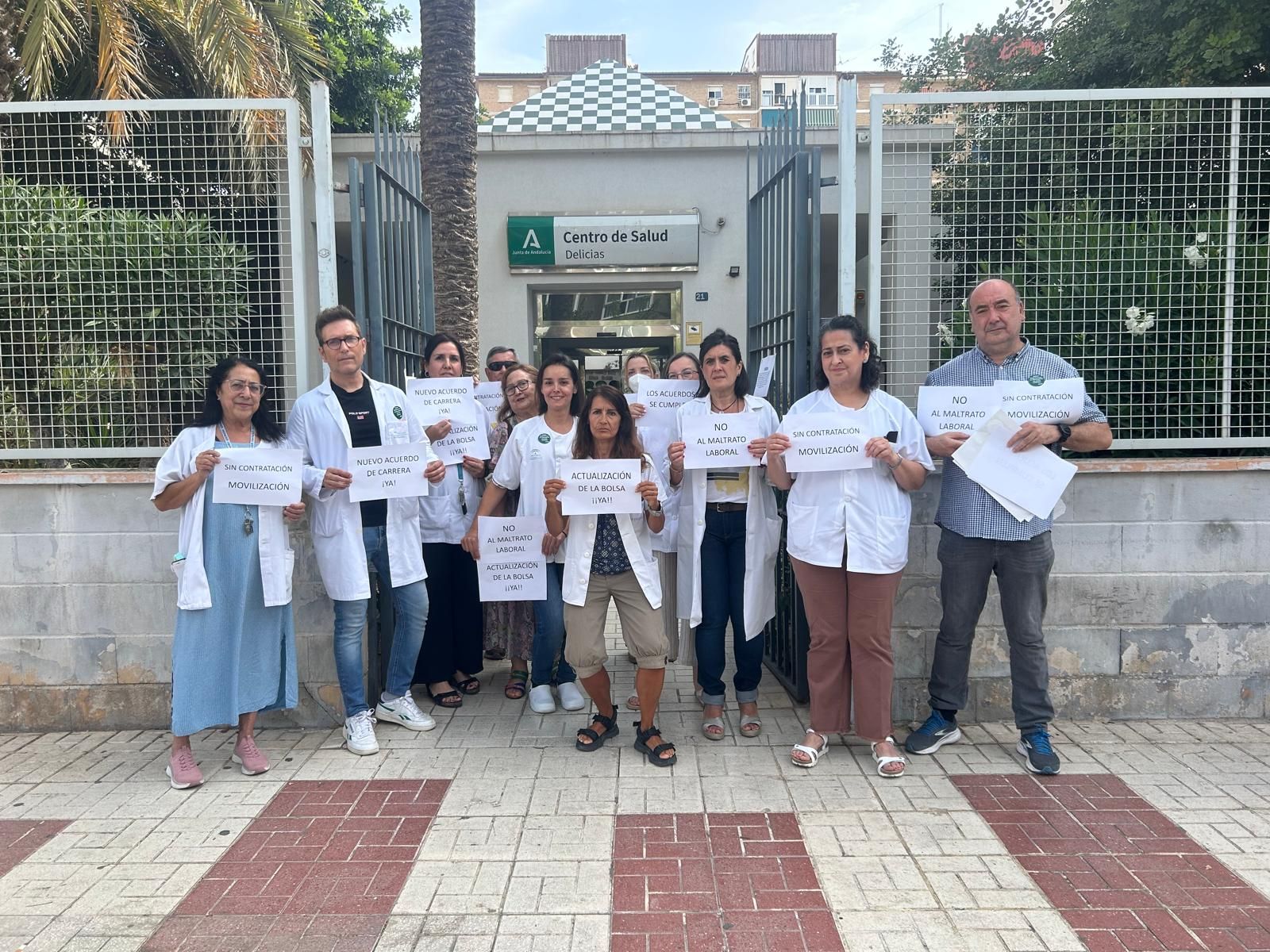 Huelga de sanitarios en los centros de salud y hospitales de Málaga
