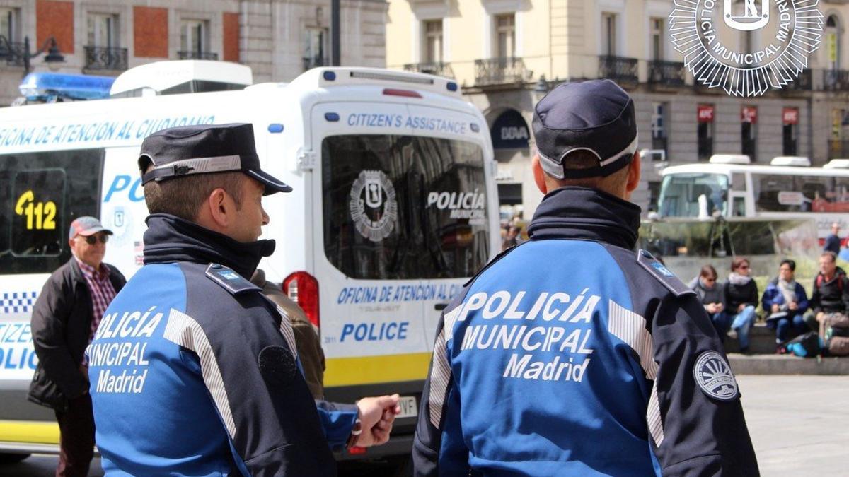 Agentes de la policía municipal de Madrid