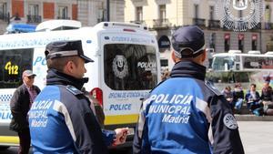 Agentes de la policía municipal de Madrid.