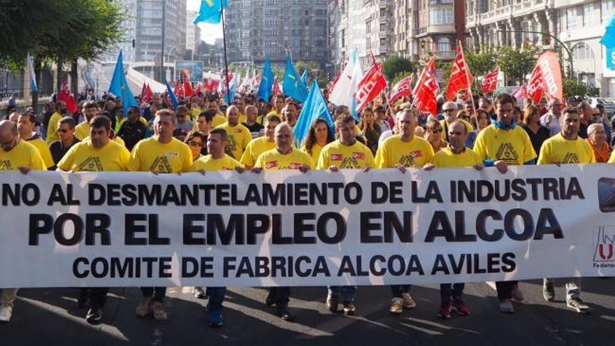 Protestas en A Coruña por el cierre de fábricas