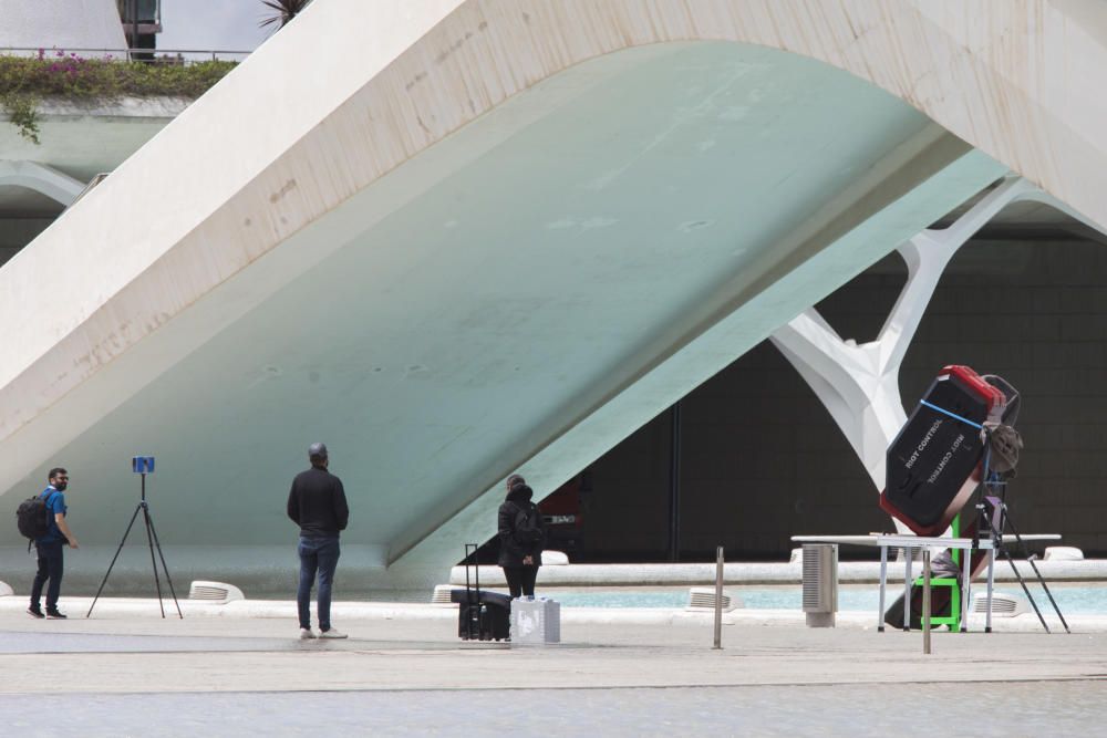 La serie de HBO 'Westworld' rueda en la Ciudad de las Artes y las Ciencias