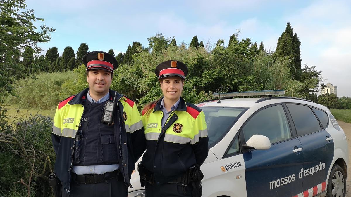 Els dos mossos que van salvar la vida al jove de Figueres