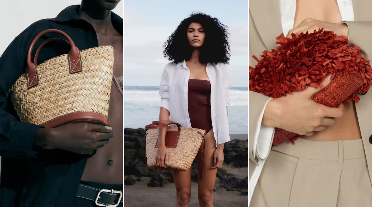 Bolsos rafia mango hotsell
