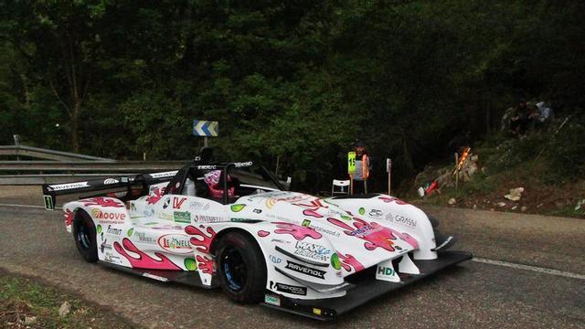 Christian Merli, a bordo de la barqueta Nova Proto NP01.