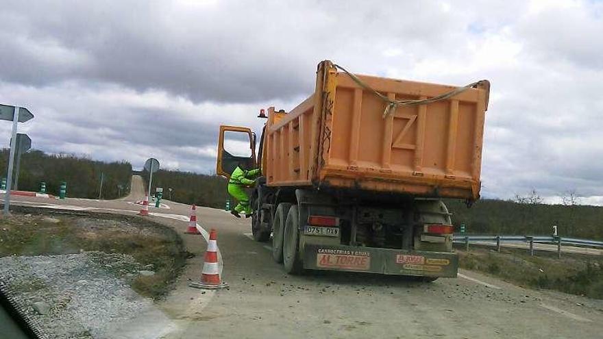 Obras de mejora en el cruce de Gallegos.