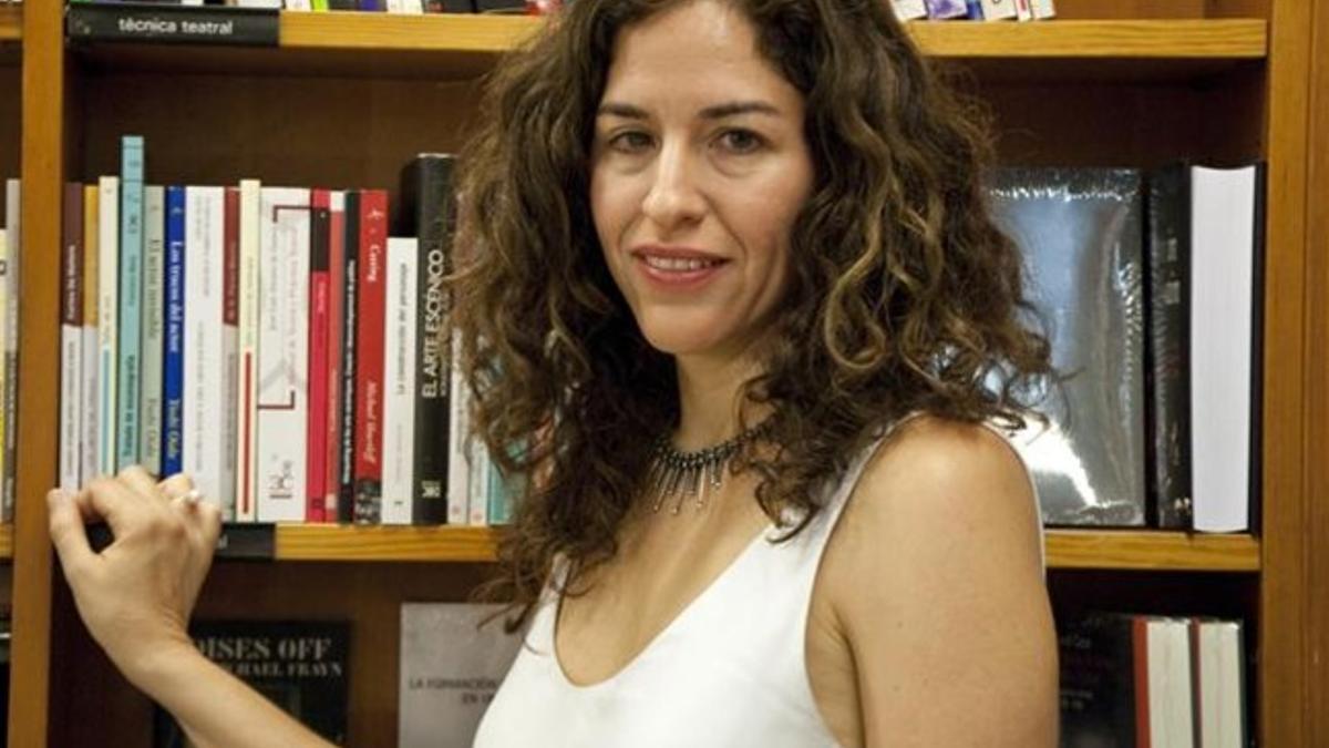 Guadalupe Nettel, en la librería Laie de Barcelona.