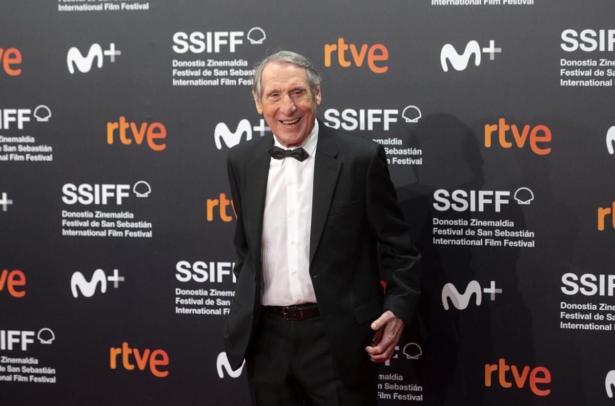 El actor Celso Bugallo posa durante la premiere de la película ‘El buen patrón’, en 2021, durante el Festival de San Sebastián