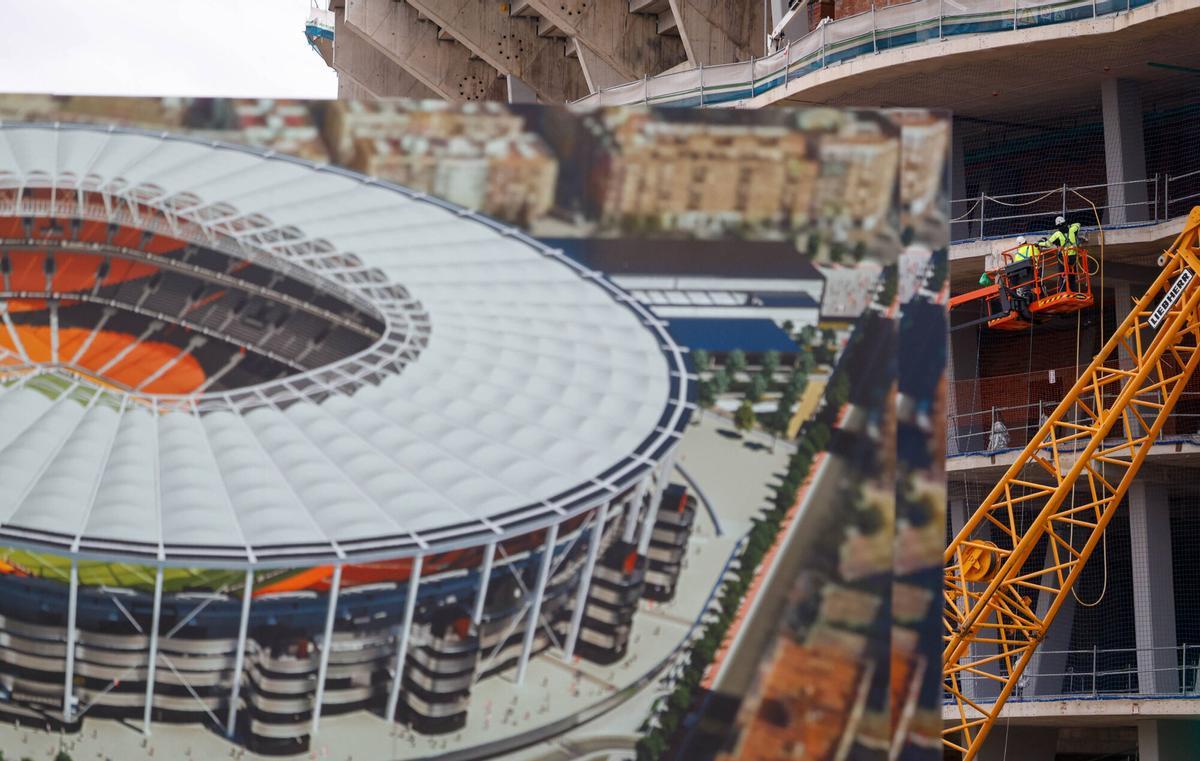 Valencia VLC SPD actualización del estado de las obras del estadio del Valencia CF Nou Mestalla