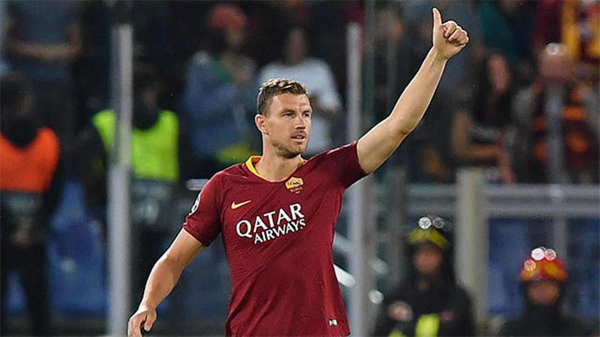 Así fue el hat-trick de Dzeko ante el Viktoria Plzen