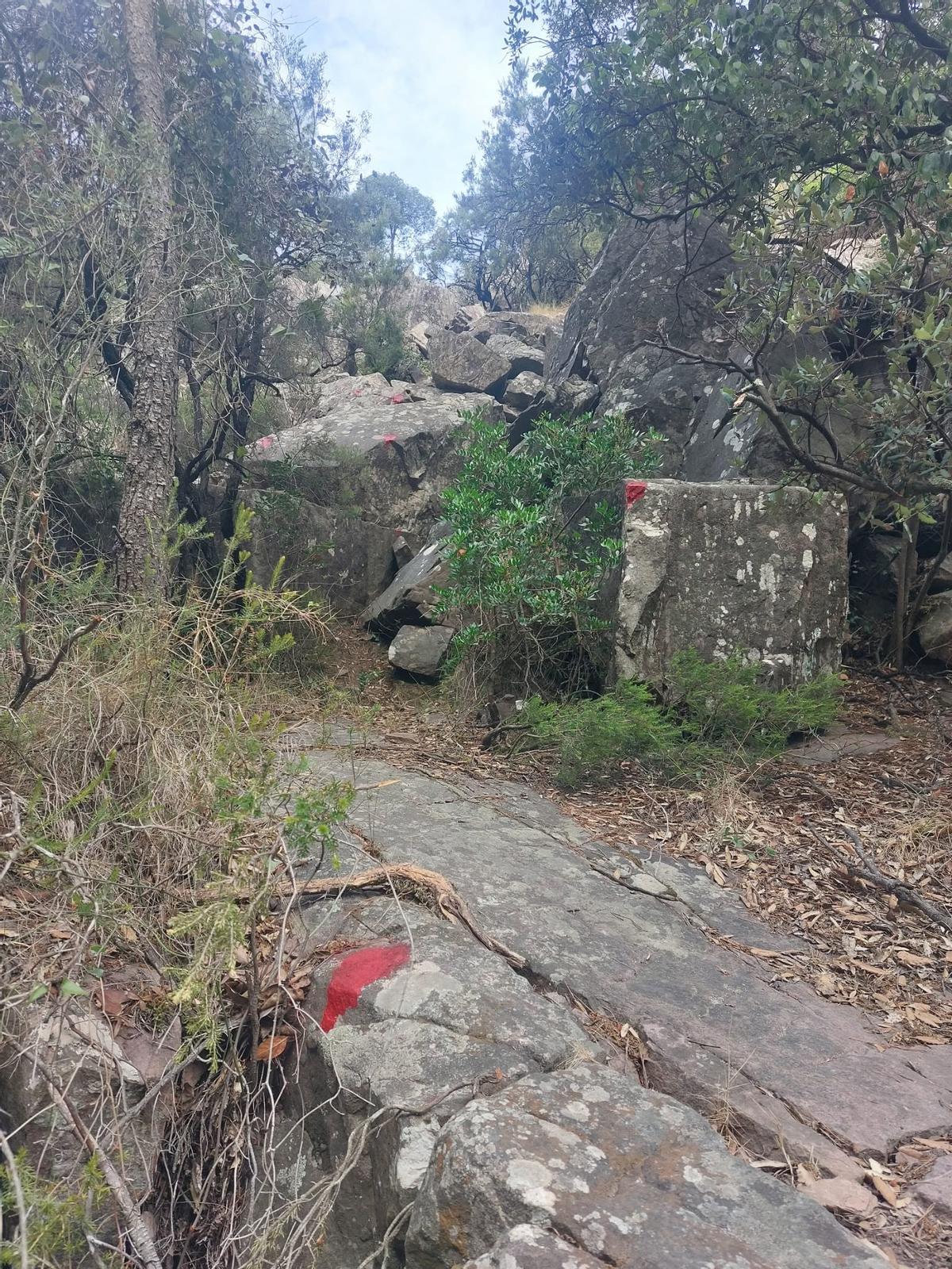 Pintadas en el Barranco de las Salinas en Cirat tras un acto vandálico