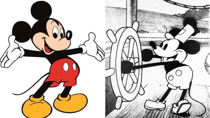 El famoso ratón Mickey Mouse.