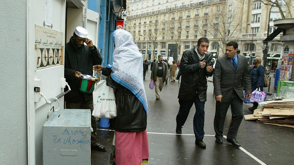 Una mujer musulmana en París.