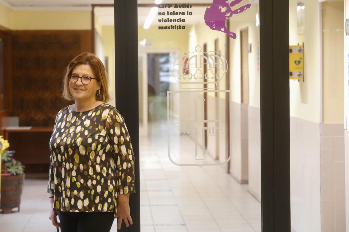 SUSANA FONSECA, EN EL CENTRO INTEGRADO DE FORMACION PROFESIONAL. DIRECTORA DEL CIFP DE AVILES