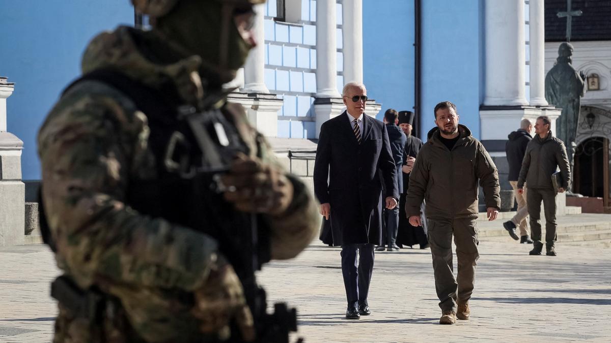 Joe Biden en la seva visita a Ucraïna