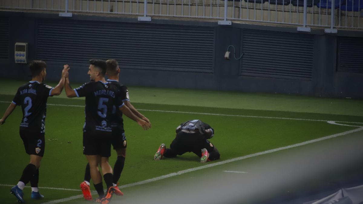 Partido de la Liga Smartbank entre el Málaga CF y el Almería