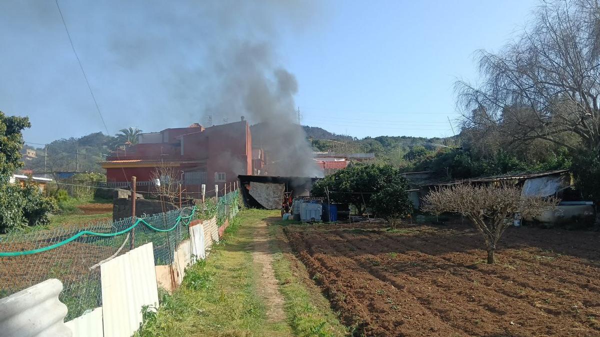 Incendio en Tacoronte